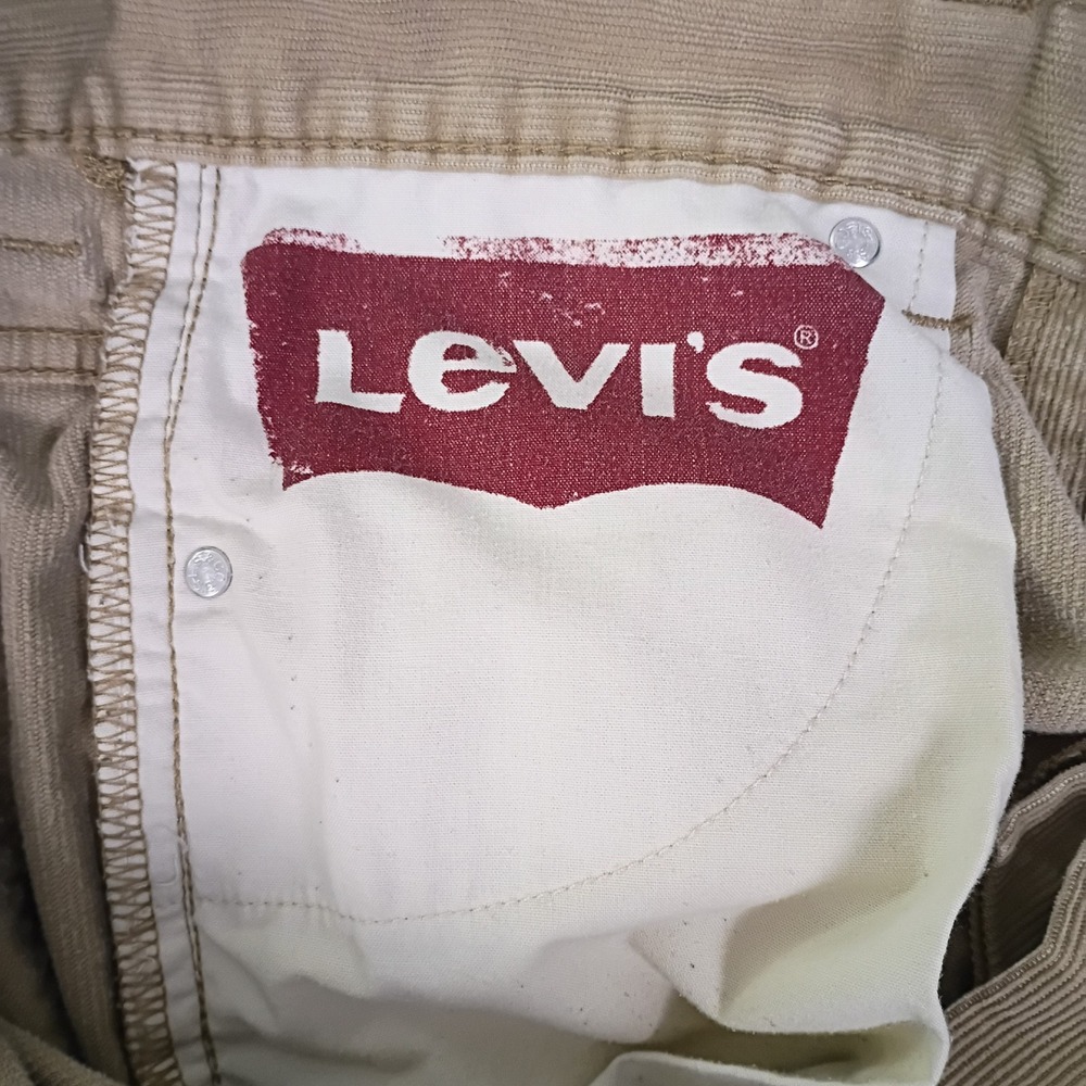 Levis 511 Skinny Corduroy Pants Mens 30x30 Tan Beige Fine Wale Cords 045110468 - Picture 12 of 16